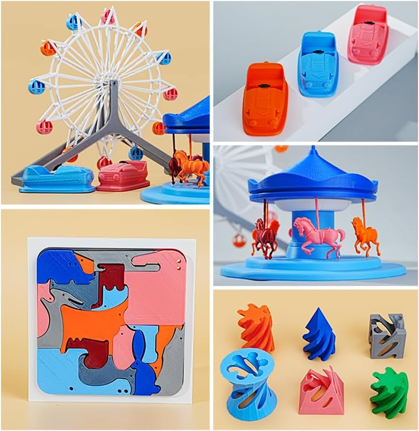 Hyper PLA Filament 1.75Mm, RFID 3D Printer Filament PLA for High Speed 30-600Mm/S, 1Kg(2.2Lbs)/Spool Filament Support CFS, Fits for K2 plus Combo and Most 3D Printers (Black)