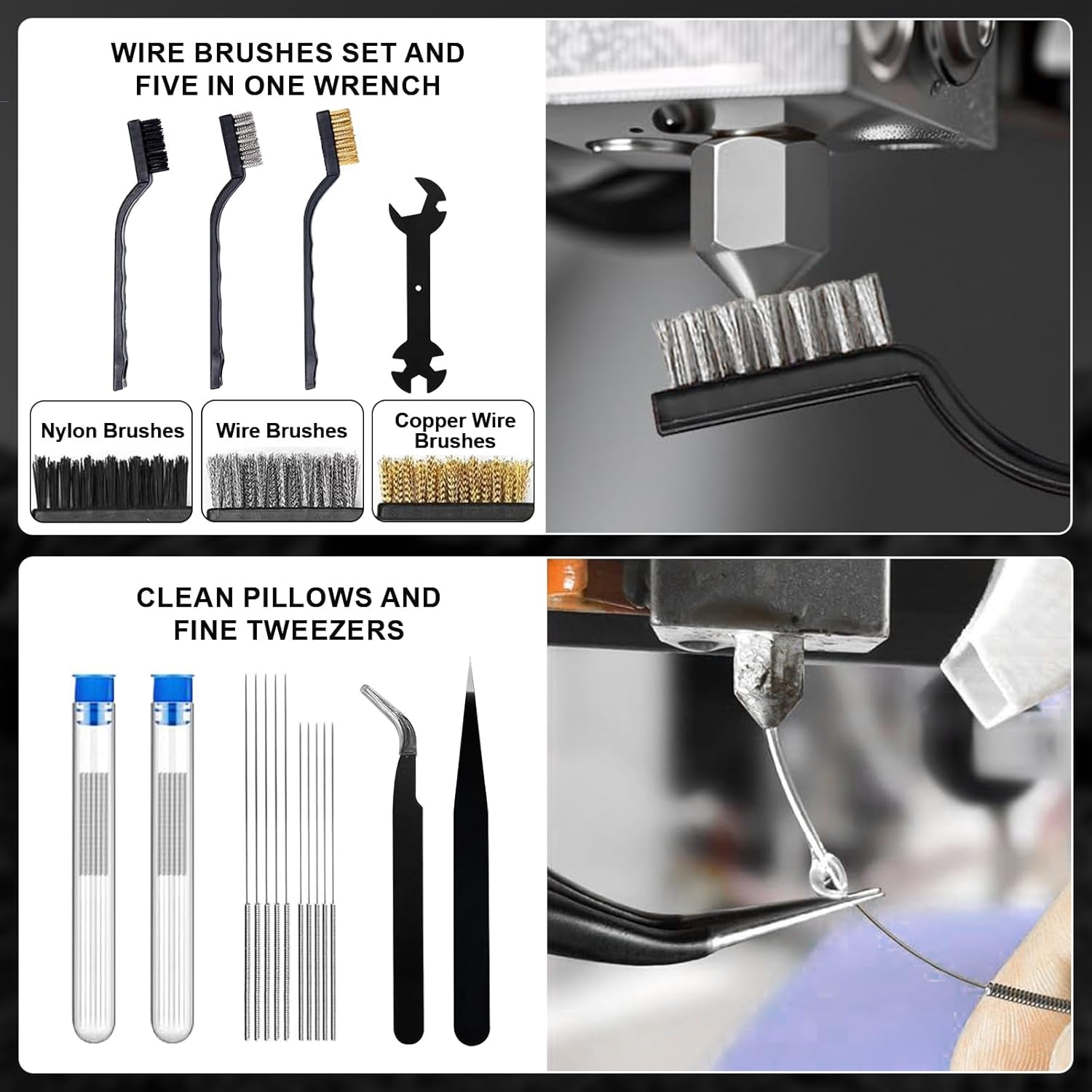 212Pcs 3D Printer Tool Kit with 3D Printer Accessories Bring Tool Box Includes Deburring Ideal for Disassembly Cleaning and Precision Machining Toolboxes