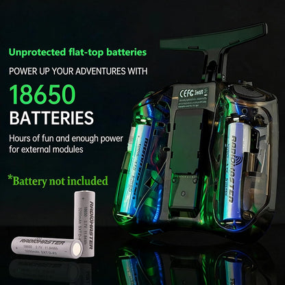 Radiomaster Pocket ELRS Remote Controller Portable Hall Gimbal Edgetx Transmitter with LED Light for FPV Drone/Rc Helicopter&Car Boats&Multirotor (Battery Not Included)