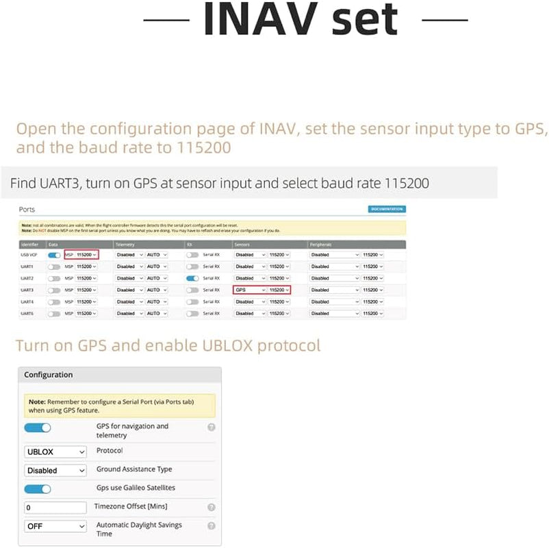 M100-5883 Compass Module, Upgraded 10Th Generation Chip Compatible with FPV Fixed-Wing UAV