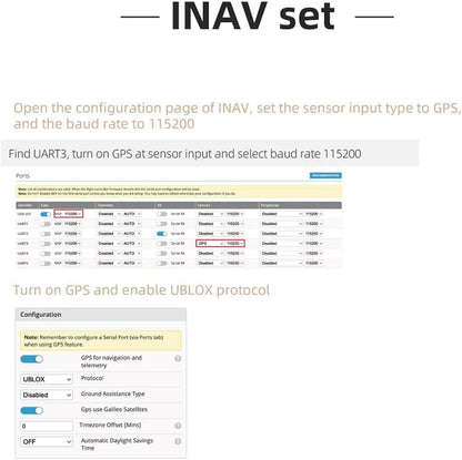 M100-5883 Compass Module, Upgraded 10Th Generation Chip Compatible with FPV Fixed-Wing UAV