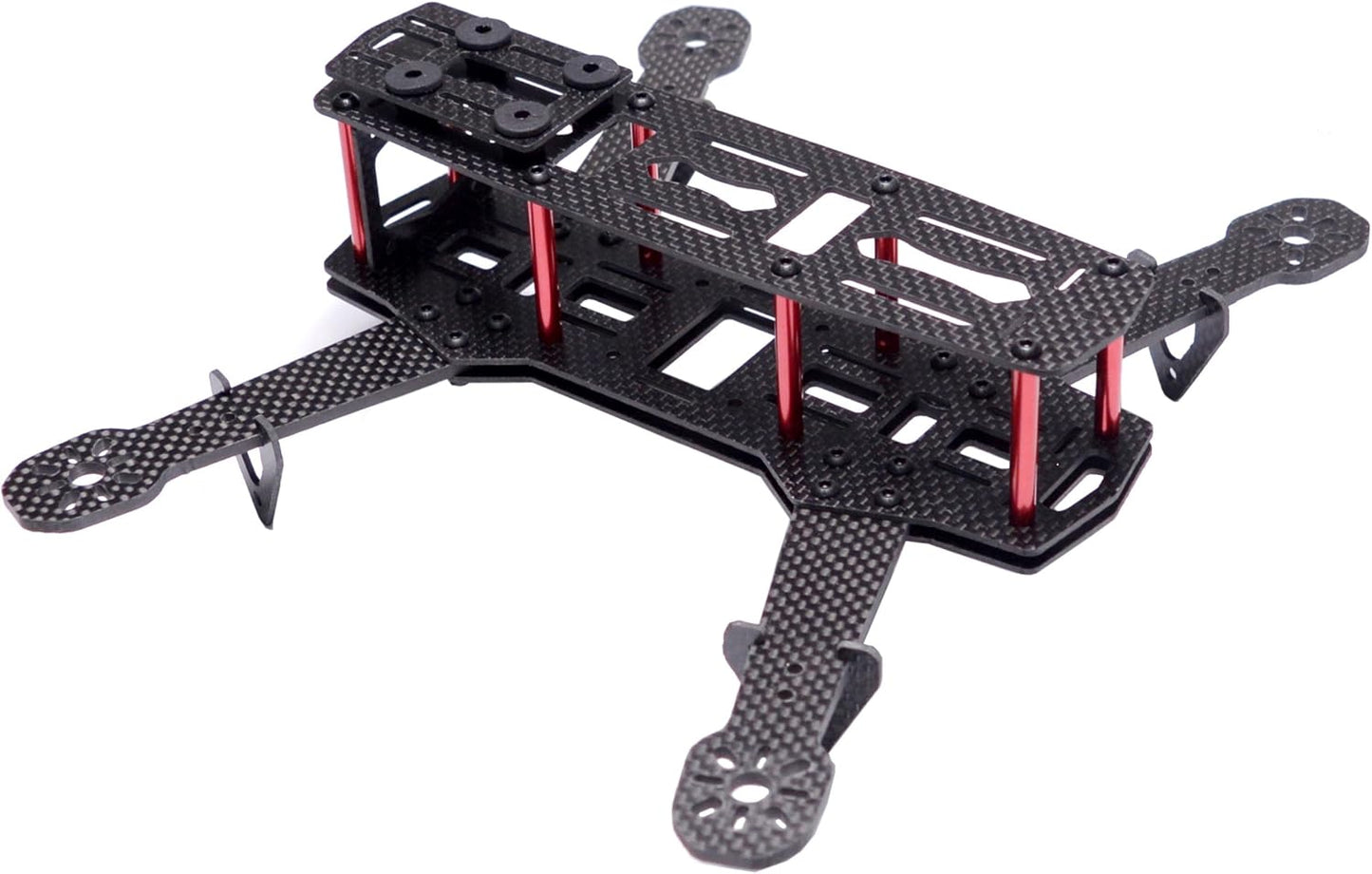 250Mm FPV Racing Drone Frame 5 Inch Carbon Fiber Quadcopter Frame Kit with 4Mm FPV Frame Arms+Lipo Battery Strap