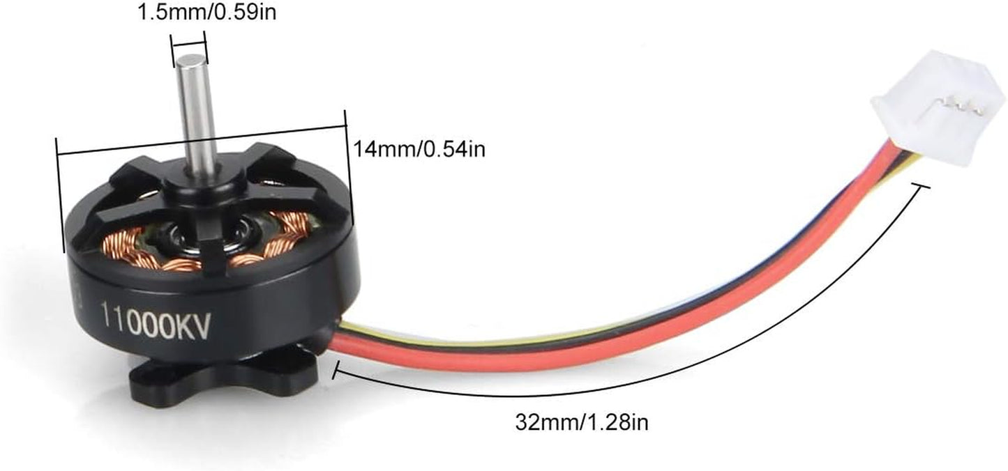 4Pcs 1103 11000KV Brushless Motors FPV 2S Motor RC for 2S Lipo Battery 2S Frame Beta75X Whoop Drone
