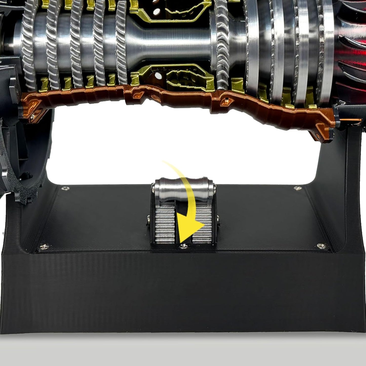 Jet Engine Model Kit, TR900 Turbofan Aircraft Engine Model 3D Printing Toy for Teen(Assembly Version)