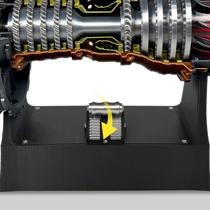 Jet Engine Model Kit, TR900 Turbofan Aircraft Engine Model 3D Printing Toy for Teen(Assembly Version)