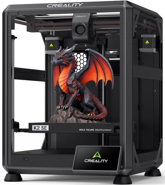 K2 SE 3D Printer, 500Mm/S High-Speed Printing, Support Multi Color 3D Printing Needs CFS, Solid Metal Build, Auto Leveling, Direct Drive Extruder, Quick-Swap Nozzle, 220×215×245Mm Print Size