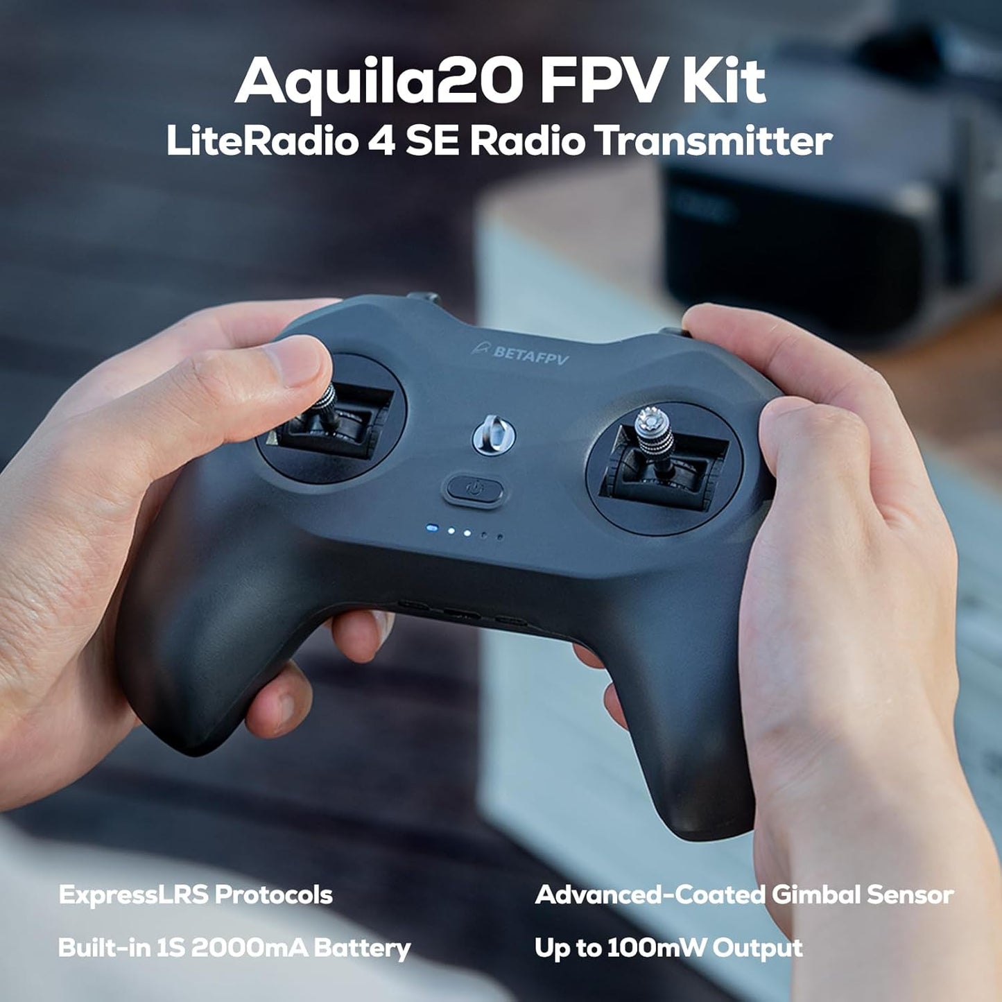 Aquila20 FPV Kit Aquila20 Whoop Drone Literadio 4 SE Radio Transmitter VR04 FPV Goggles Supported 3 Modes 2S Power System FPV Drone Advanced RTF Indoor Outdoor