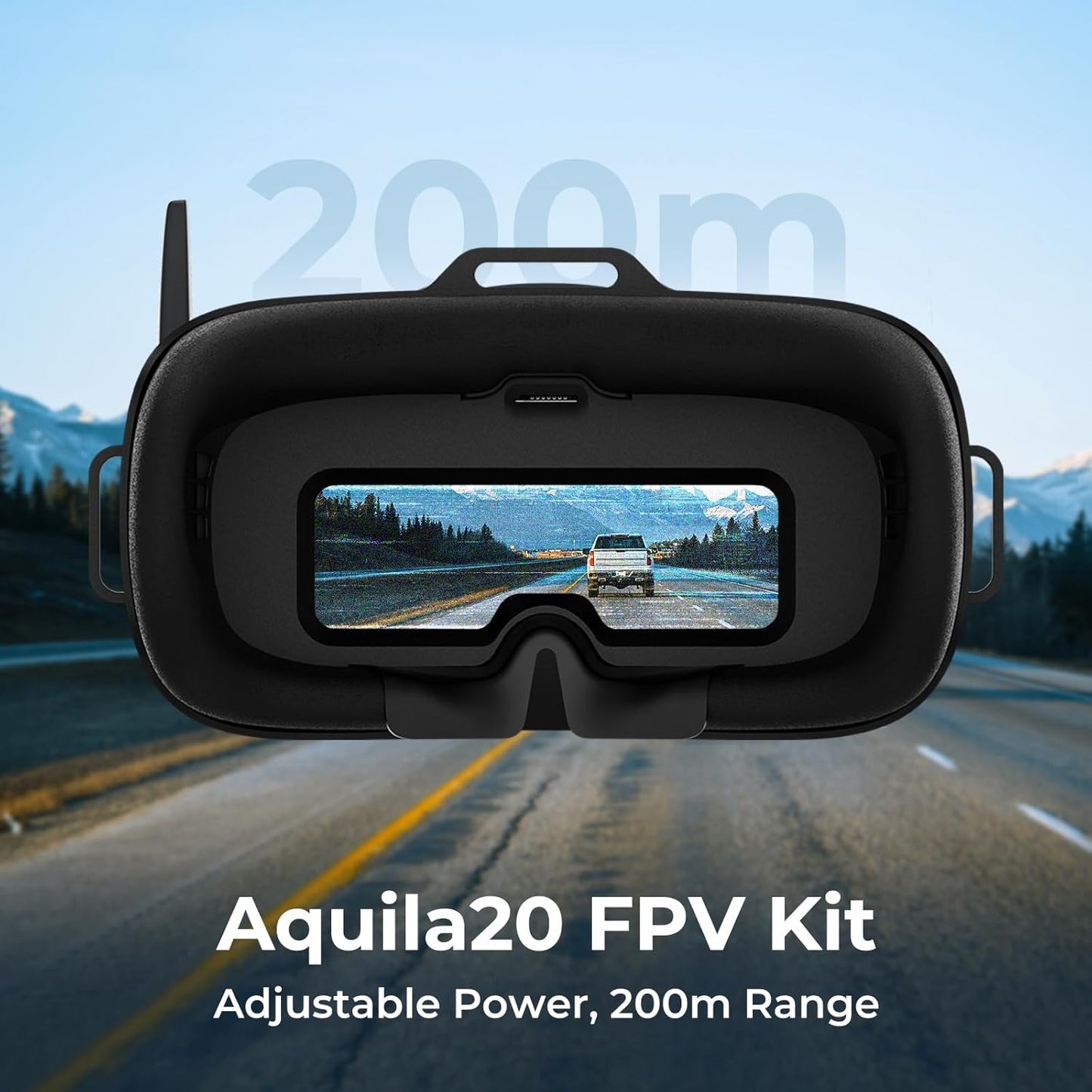 Aquila20 FPV Kit Aquila20 Whoop Drone Literadio 4 SE Radio Transmitter VR04 FPV Goggles Supported 3 Modes 2S Power System FPV Drone Advanced RTF Indoor Outdoor