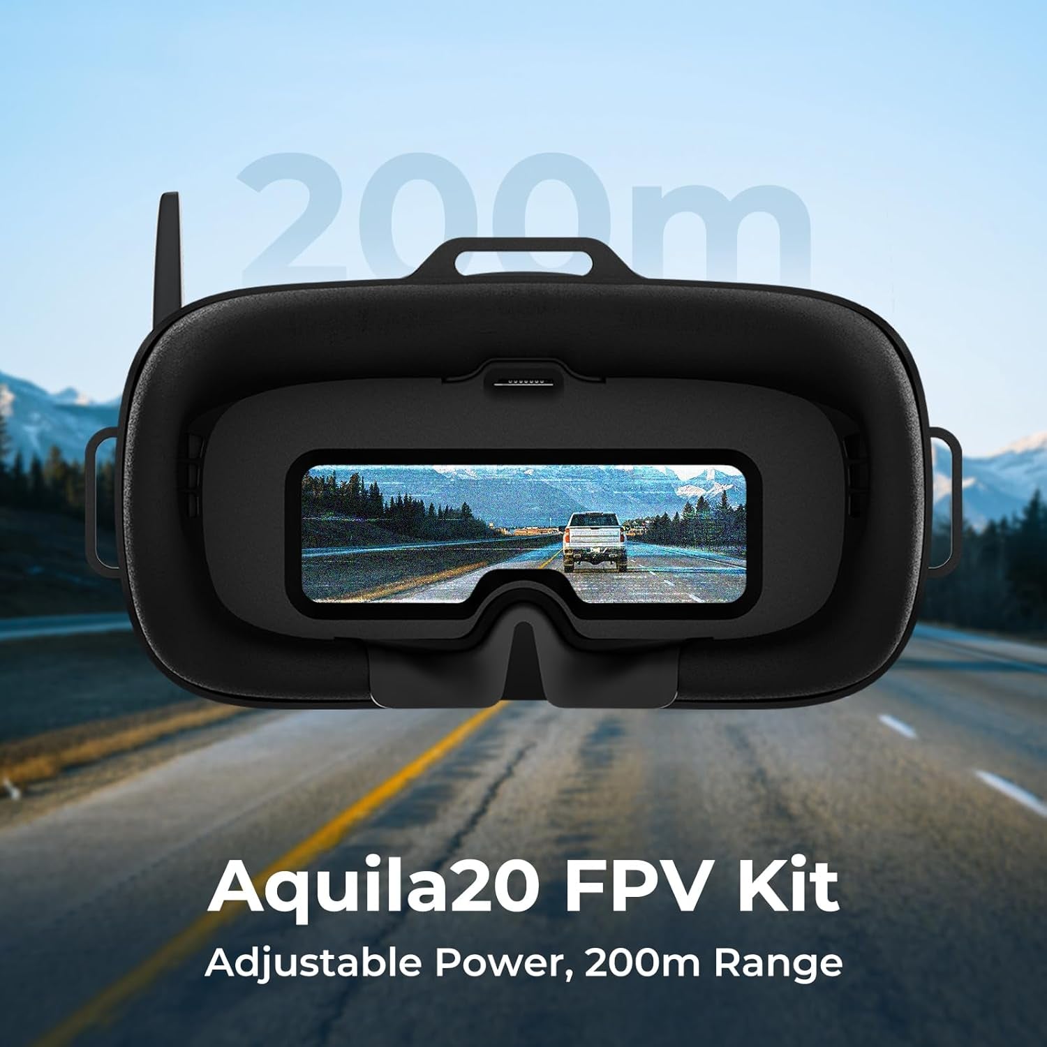 Aquila20 FPV Kit Aquila20 Whoop Drone Literadio 4 SE Radio Transmitter VR04 FPV Goggles Supported 3 Modes 2S Power System FPV Drone Advanced RTF Indoor Outdoor
