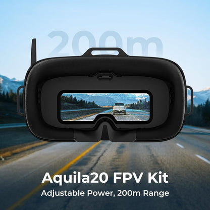 Aquila20 FPV Kit Aquila20 Whoop Drone Literadio 4 SE Radio Transmitter VR04 FPV Goggles Supported 3 Modes 2S Power System FPV Drone Advanced RTF Indoor Outdoor