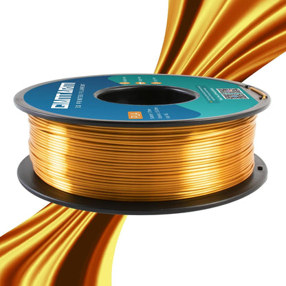 3D Printer Filament, Silk Gold Pla Filament, 1Kg(2.2Lbs) Spool, 1.75Mm Dimension Accuracy +/- 0.03Mm, 3D Printing Filament
