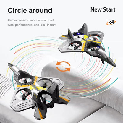 V17 RC Remote Control Airplane 2.4G Remote Control Fighter Hobby Plane Glider Airplane EPP Foam Toys RC Drone Kids Gift Rcplane