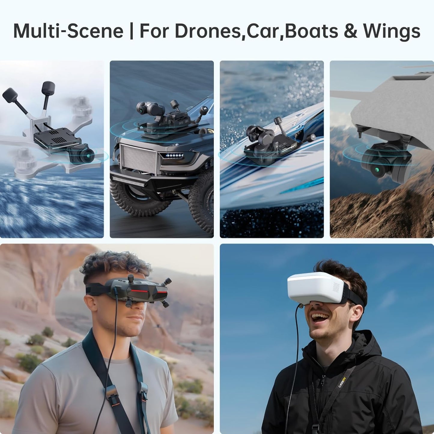 Walksnail Avatar Pro Kit – Air Unit Pro for FPV Drone with Excellent Night Vision, Gyroflow Support, Digital Transmission System,Dual Antennas, 22Ms Low Latency, 4Km Max Range, 160° FOV, 1080P/60Fps H.265 Video Recording, 1/1.8-Inch Starvis II