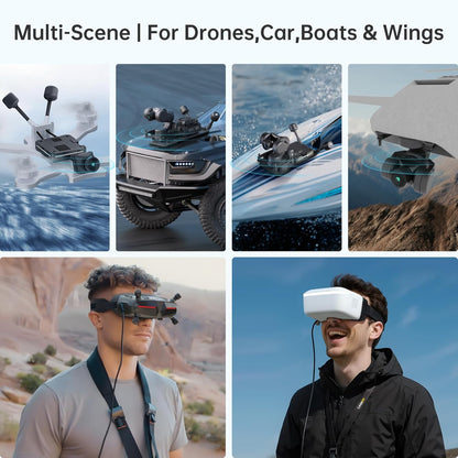 Walksnail Avatar Pro Kit – Air Unit Pro for FPV Drone with Excellent Night Vision, Gyroflow Support, Digital Transmission System,Dual Antennas, 22Ms Low Latency, 4Km Max Range, 160° FOV, 1080P/60Fps H.265 Video Recording, 1/1.8-Inch Starvis II