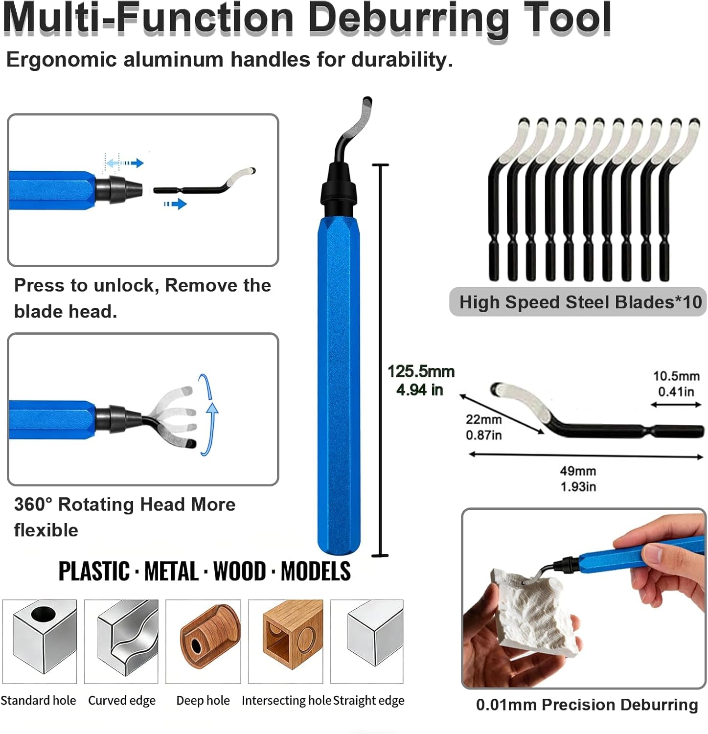 91PCS 3D Printer Tools Kit, 3D Printing Tool Set with Nozzle Cleaning, Removal, Deburring, Finishing Tools, Complete Post-Processing Tool Kit for 3D Printers for FDM & SLA Printers