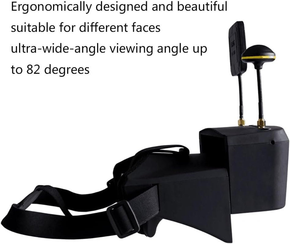 EV800D FPV Goggles with DVR 5.8G 40CH 5 Inch 800X480 Build in Antenna Battery for Analog FPV Camera and Transmitter FPV Drone RC Car