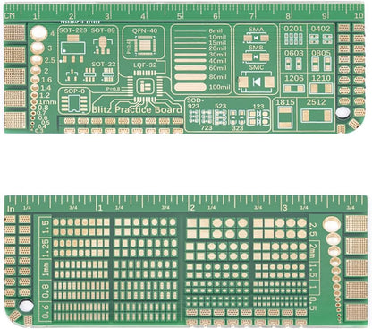 3PCS FPV Soldering Practice Board Soldering Practice PCB for FPV Drone Quadcopter Beginners for Flight Controller ESC Soldering Practice