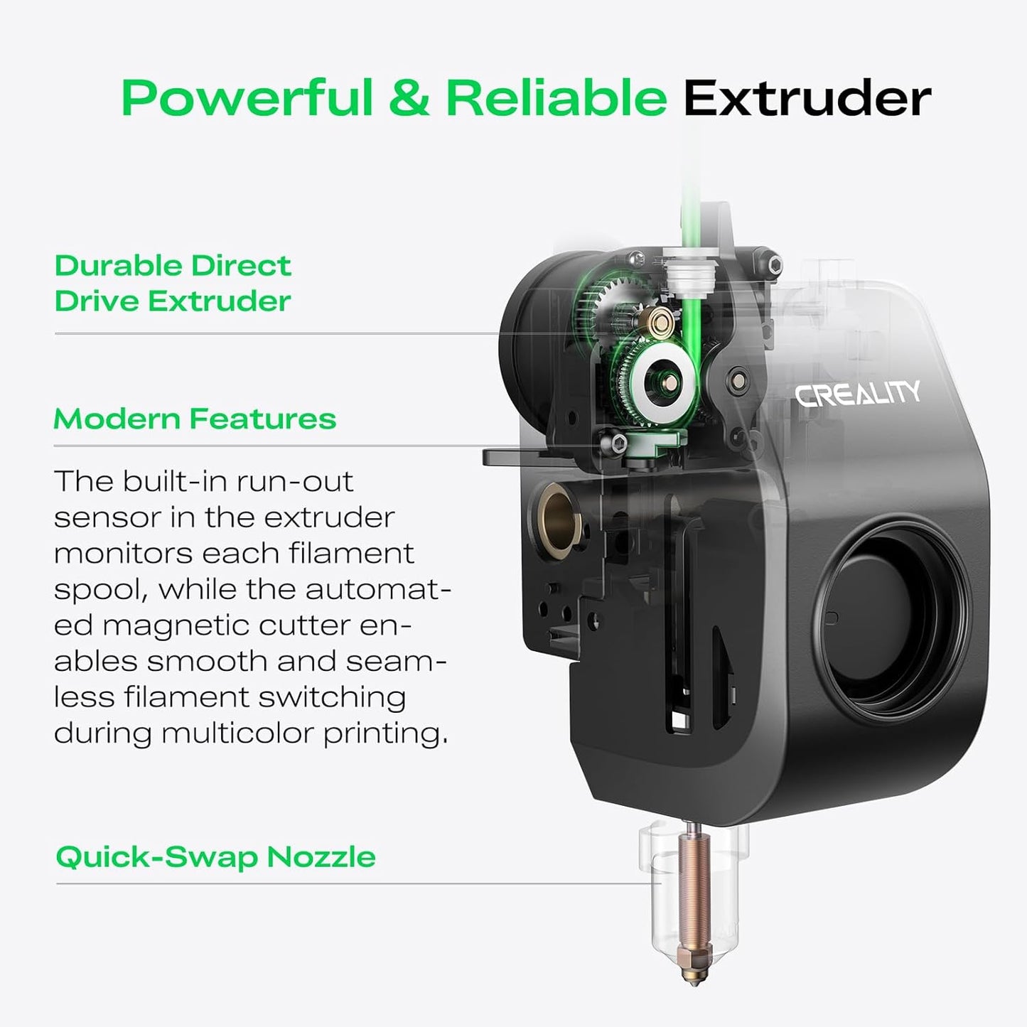 K2 SE 3D Printer, 500Mm/S High-Speed Printing, Support Multi Color 3D Printing Needs CFS, Solid Metal Build, Auto Leveling, Direct Drive Extruder, Quick-Swap Nozzle, 220×215×245Mm Print Size