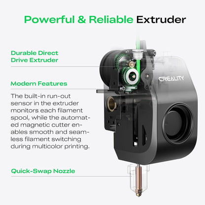 K2 SE 3D Printer, 500Mm/S High-Speed Printing, Support Multi Color 3D Printing Needs CFS, Solid Metal Build, Auto Leveling, Direct Drive Extruder, Quick-Swap Nozzle, 220×215×245Mm Print Size