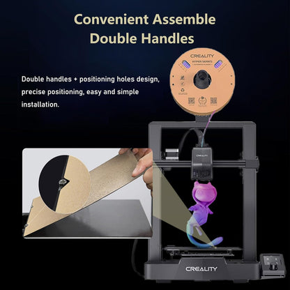 Ender 3 V3 KE PEI Spring Steel 235X235Mm, Texture PEI Sheet Magnetic Flexible Heated Bed, Ender 3 V3 SE Build Plate for Creality K1C/K1/Ender 3 V3/Ender 3/Ender 3 Pro/Ender 3 V2/Ender 3 V2 Neo
