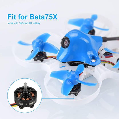 4Pcs 1103 11000KV Brushless Motors FPV 2S Motor RC for 2S Lipo Battery 2S Frame Beta75X Whoop Drone
