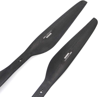 FLUXER PRO MATT 13X4.4 Inch D6-D12(M3X2) 1 Pair Carbon Fiber Propeller CW CCW Drones Props for Multicopter Quadcopter Hexacopter RC DIY Hobby