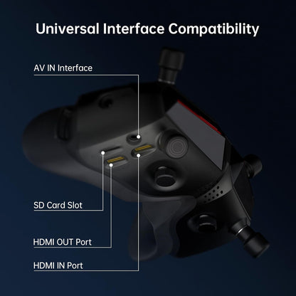 Walksnail Avatar HD FPV Goggles X – 1080P Ultra-Wide Screen, 50° FOV, Head Tracking, Immersive Flight Experience, HDMI/AV Input, Compatible FPV Drone Goggles for All Walksnail VTX Kits