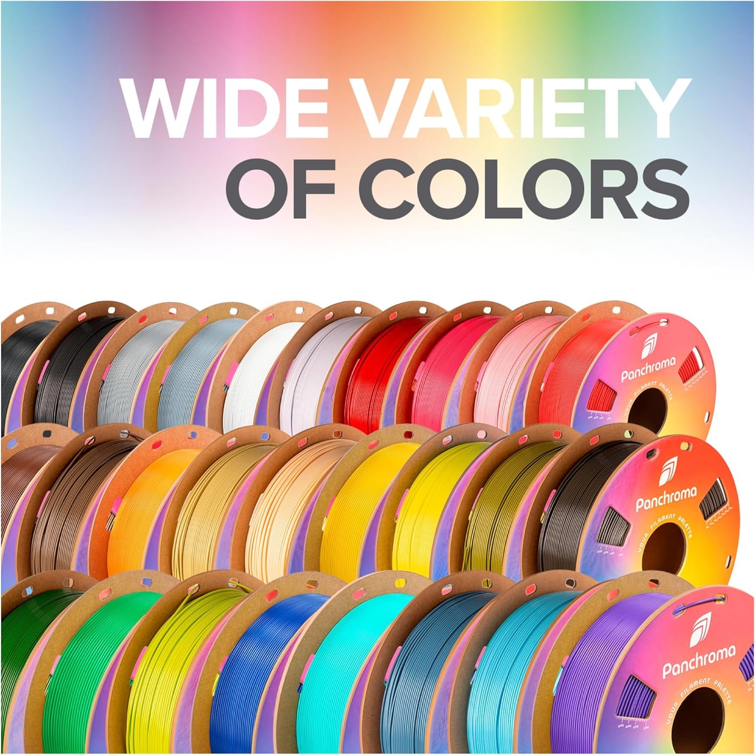 Panchroma PLA Black 3D Printer Filament, 1.75Mm, 1Kg Spool, Easy to Print, High Speed Printing, Tangle Free, AMS Compatible, Perfect for Toys, Decor, Miniatures, Models & Cosplay