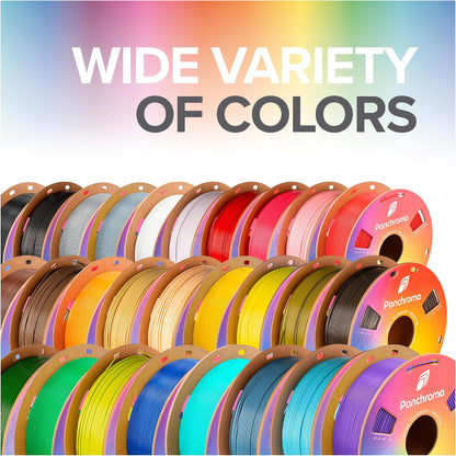 Panchroma PLA Black 3D Printer Filament, 1.75Mm, 1Kg Spool, Easy to Print, High Speed Printing, Tangle Free, AMS Compatible, Perfect for Toys, Decor, Miniatures, Models & Cosplay