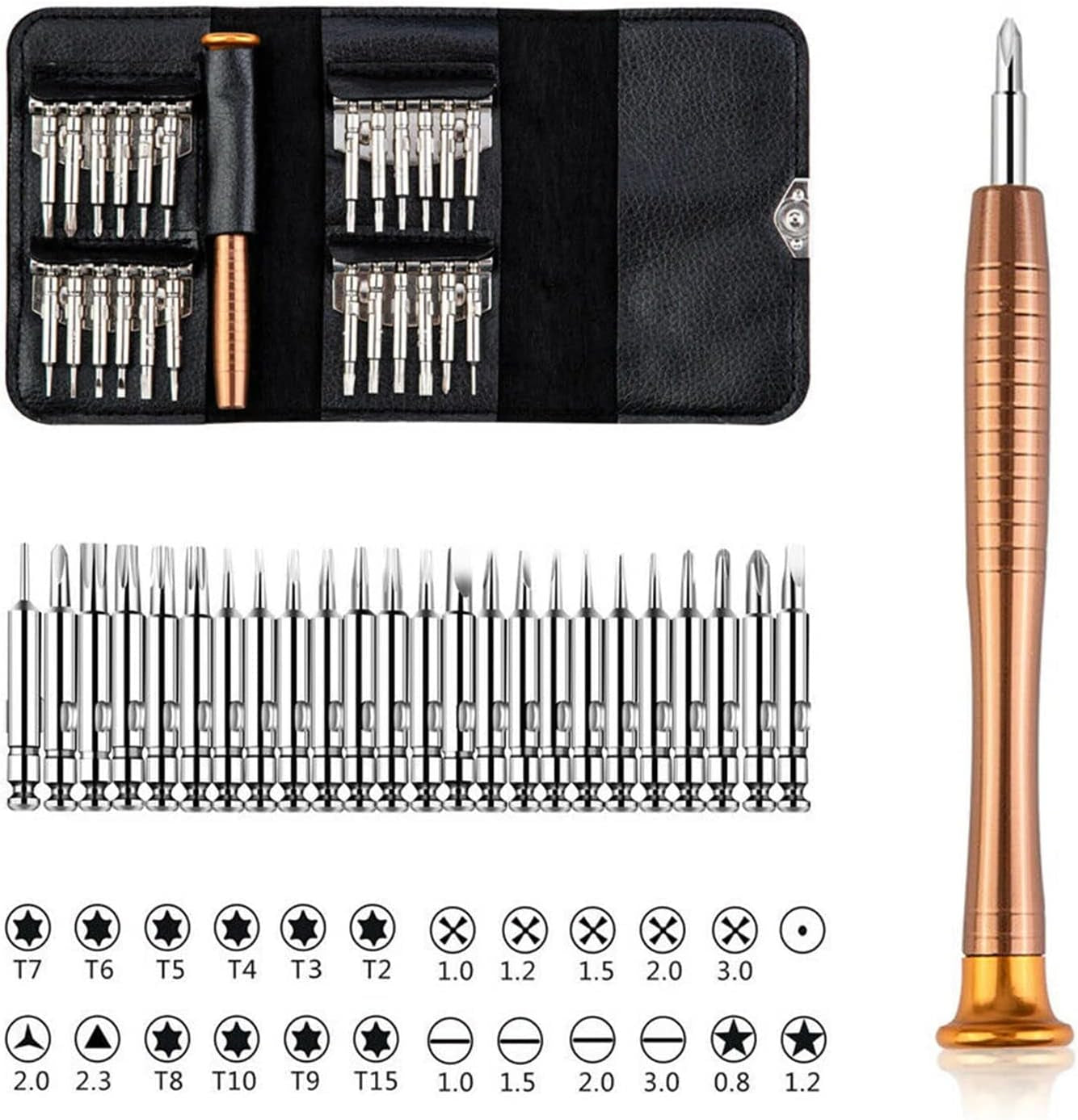 Repair Screwdrivers Tool Set for DJI Mavic 2/2S Phantom 3 4/4 Pro Mavic 2/3 Mini 2/Se/Mini 3 Pro Spark Avata Drone and Other Electronics Devices Universal Screwdriver 25 in 1