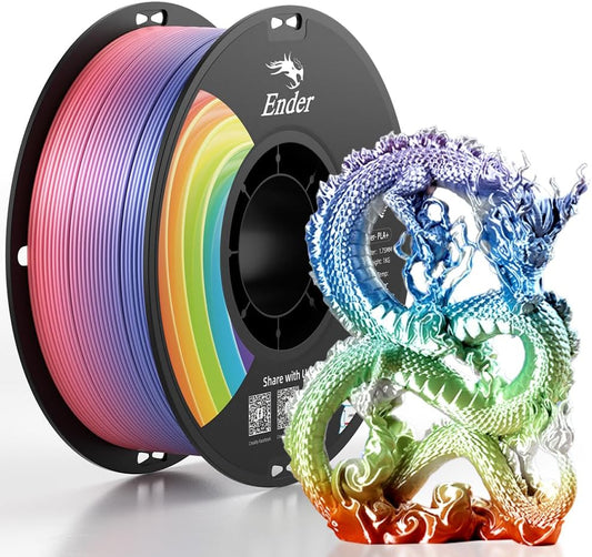 3D Printer Filament, Rainbow PLA+ Filament 1.75Mm, Multicolor PLA plus Strong Toughness Dimensional Accuracy +/- 0.03Mm, PLA Pro for Most 3D Printer, 1KG Spool(2.2Lbs)