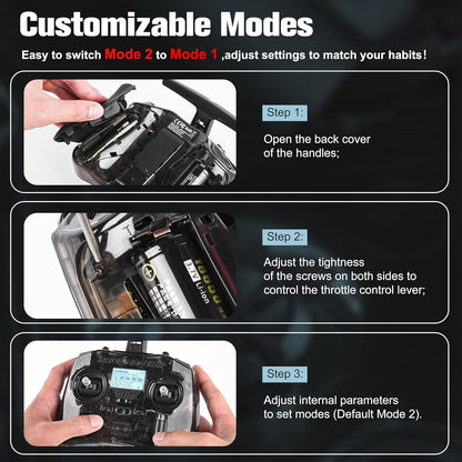Radiomaster Pocket ELRS Remote Controller Portable Hall Gimbal Edgetx Transmitter with LED Light for FPV Drone/Rc Helicopter&Car Boats&Multirotor (Battery Not Included)