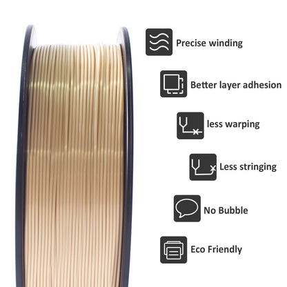 3D Printer Filament, Bone White Pla Filament, 1Kg(2.2Lbs) Spool, 1.75Mm Dimension Accuracy +/- 0.03Mm, 3D Printing Filament
