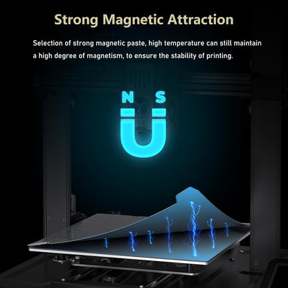 Ender 3 V3 KE PEI Spring Steel 235X235Mm, Texture PEI Sheet Magnetic Flexible Heated Bed, Ender 3 V3 SE Build Plate for Creality K1C/K1/Ender 3 V3/Ender 3/Ender 3 Pro/Ender 3 V2/Ender 3 V2 Neo