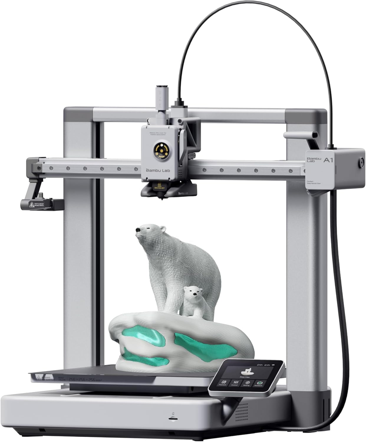 3Daftermarket Bambu Lab A1 3D Printer, Support Multi-Color 3D Printing, High Speed & Precision, Full-Auto Calibration & Active Flow Rate Compensation, ≤48 Db Quiet FDM 3D Printers 256 * 256 * 256Mm³ Build Volume
