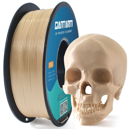 3D Printer Filament, Bone White Pla Filament, 1Kg(2.2Lbs) Spool, 1.75Mm Dimension Accuracy +/- 0.03Mm, 3D Printing Filament