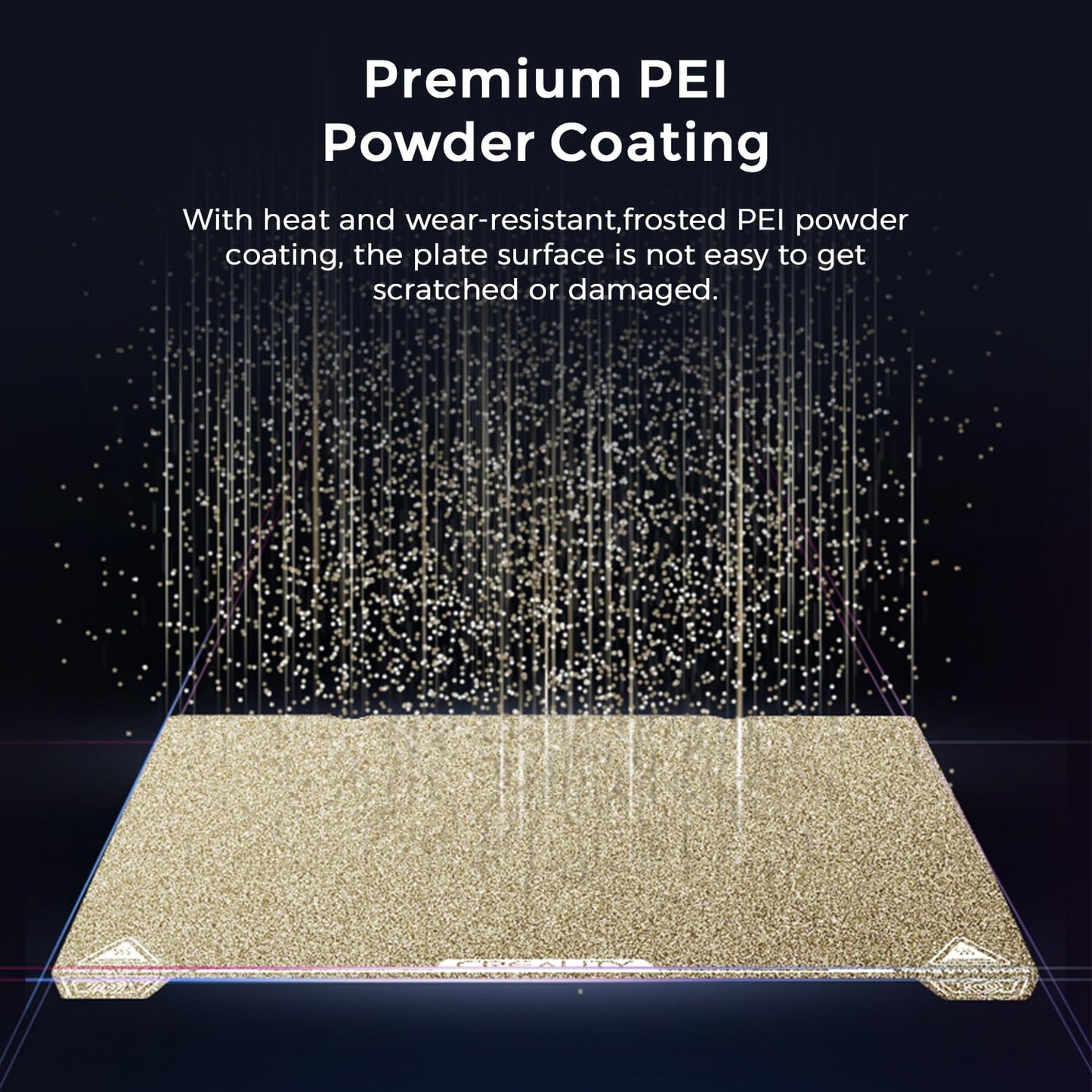Official Ender 3 S1 Pro Original Build Plate, 235X235Mm Texture Surface PEI Sheet Magnetic Removable Flexible Spring Heat Resistance Bed Plate for Ender 3 V3 SE/KE, K1, Ender 3 S1, CR-10 SE