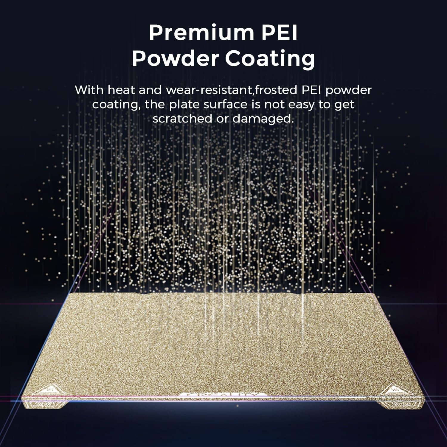 Official Ender 3 S1 Pro Original Build Plate, 235X235Mm Texture Surface PEI Sheet Magnetic Removable Flexible Spring Heat Resistance Bed Plate for Ender 3 V3 SE/KE, K1, Ender 3 S1, CR-10 SE