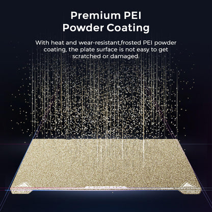 Official Ender 3 S1 Pro Original Build Plate, 235X235Mm Texture Surface PEI Sheet Magnetic Removable Flexible Spring Heat Resistance Bed Plate for Ender 3 V3 SE/KE, K1, Ender 3 S1, CR-10 SE
