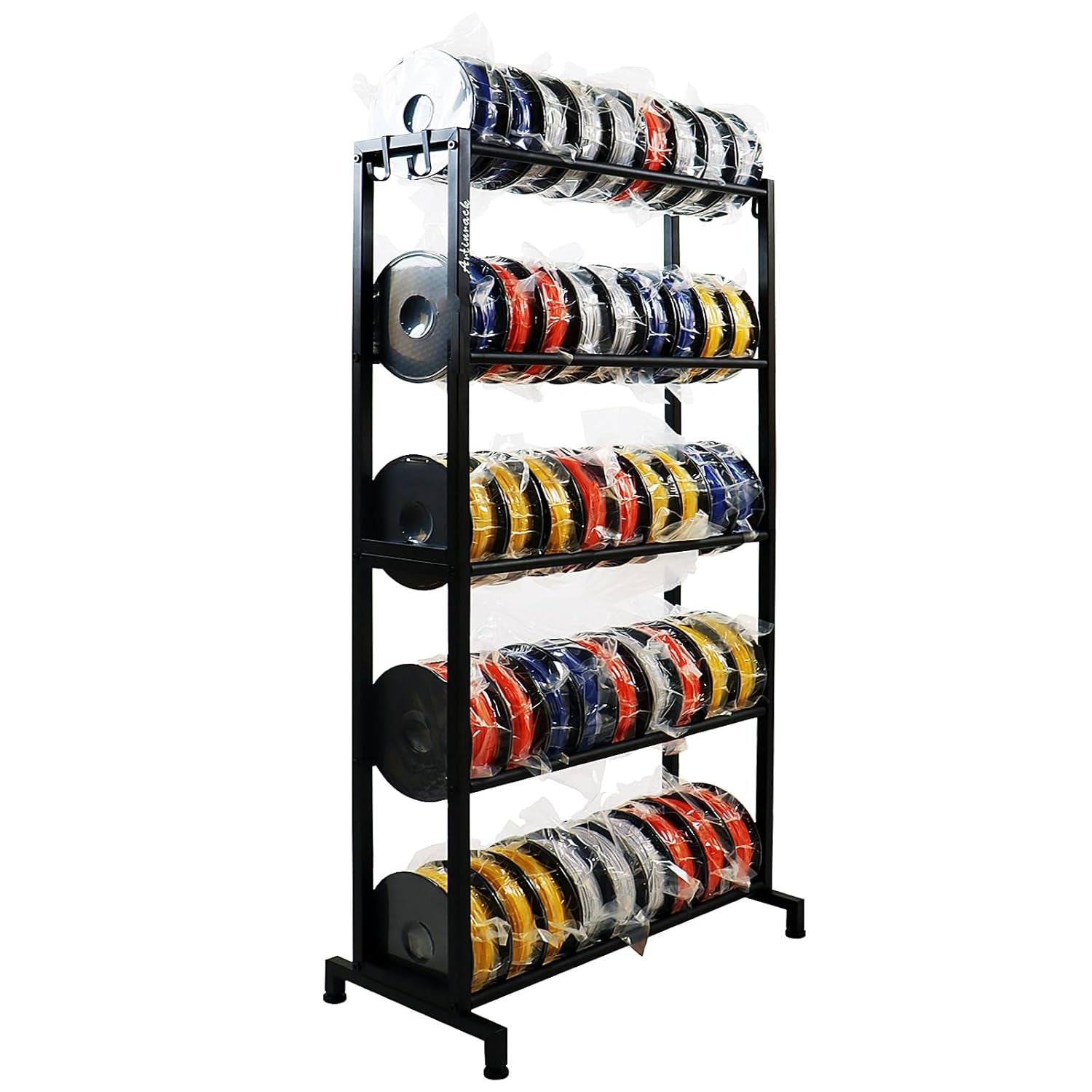 3D Printer Filament Rack, Heavy Duty Storage Shelves for 3D Printing Filaments, 5 Tier Large Capacity Filament Storage for 3D Printing Business