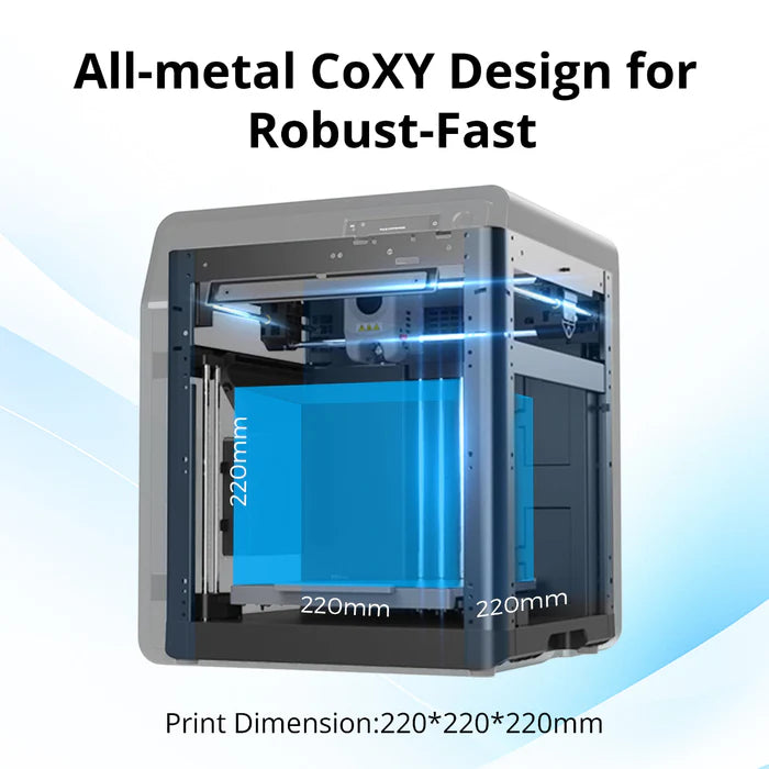 Flashforge Adventurer 5M Pro 3D Printer, 600mm/s High Speed Printing, Auto Leveling, Direct Drive Extruder, 220x220x220mm Build Volume