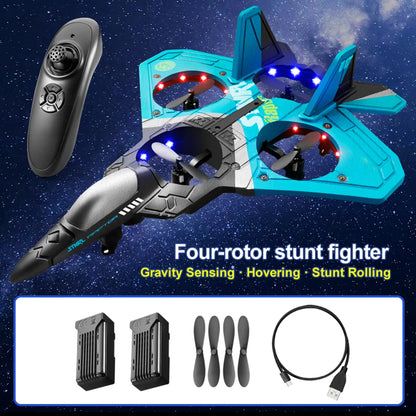 V17 RC Remote Control Airplane 2.4G Remote Control Fighter Hobby Plane Glider Airplane EPP Foam Toys RC Drone Kids Gift Rcplane