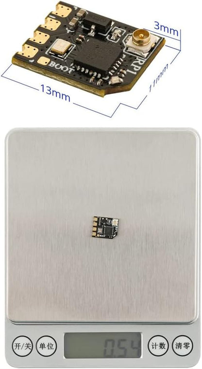 2.4Ghz RP1 ELRS FPV Receiver Expresslrs Nano Receiver Come with 65Mm UFL T Antenna for TX16S TX12 Zorro ELRS RC Transmitter