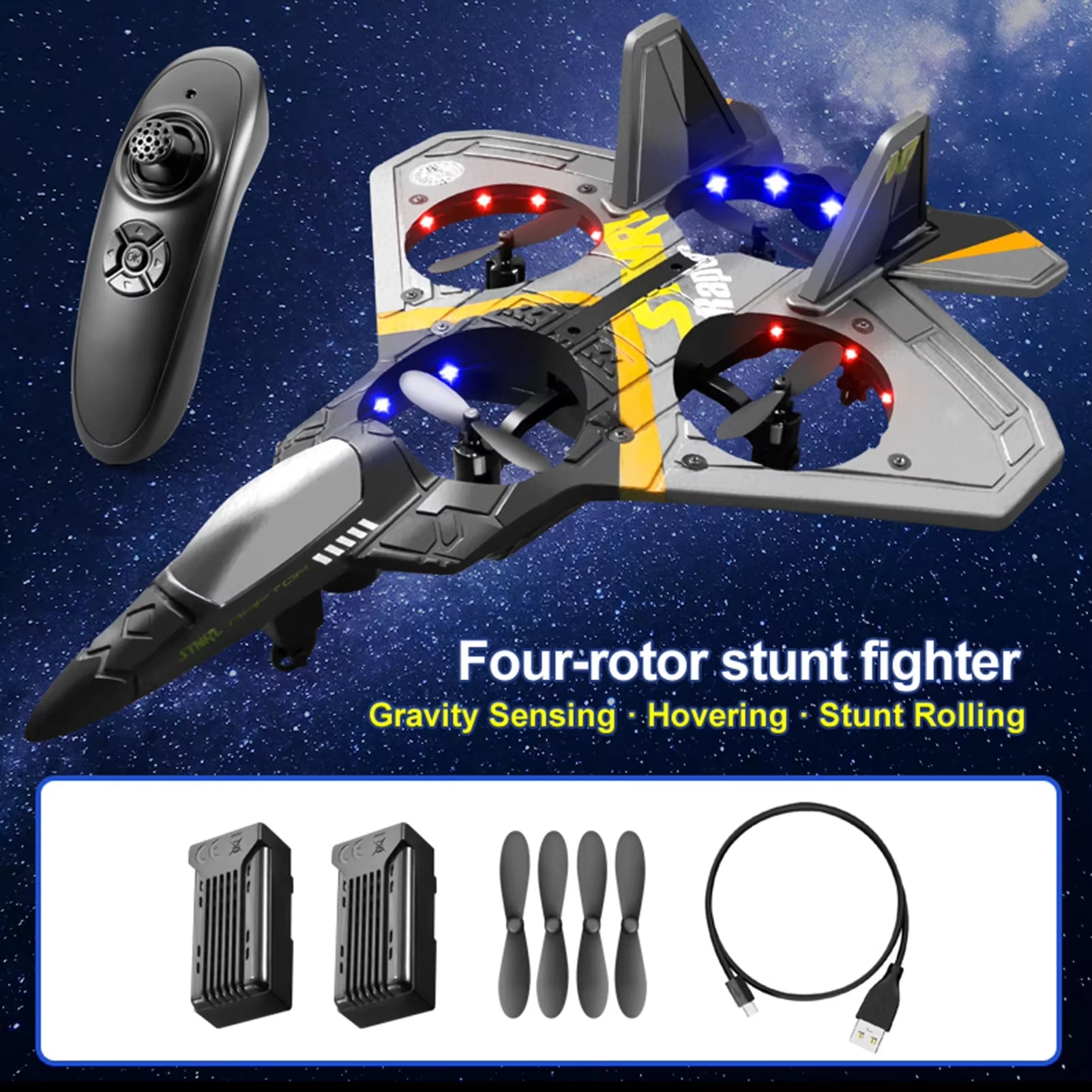 V17 RC Remote Control Airplane 2.4G Remote Control Fighter Hobby Plane Glider Airplane EPP Foam Toys RC Drone Kids Gift Rcplane