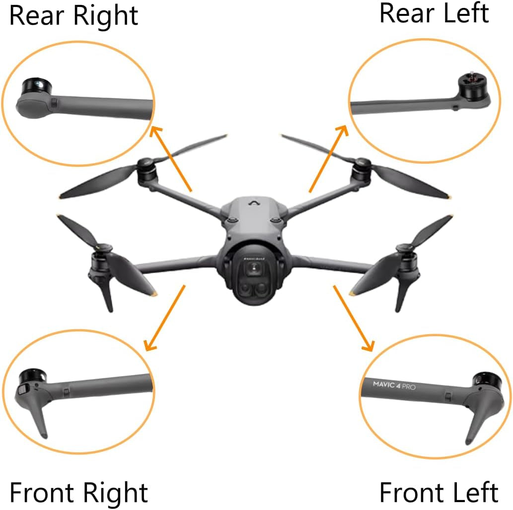 Repair Parts Motor Arm for Mavic 4 Pro Spare Parts Drone Assembly Replacement for DJI Mavic 4 Pro Drone Accessories for Mavic 4 Pro (Front Right)