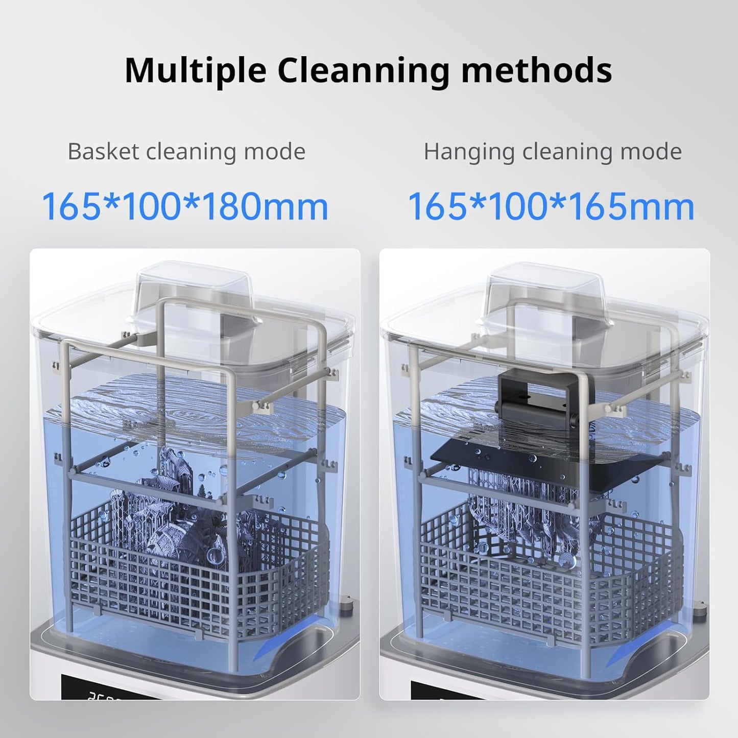 Wash and Cure Station 3.0, Resin 3D Printer Post-Process for Most LCD/SLA/MSLA/DLP Resin Printer, Detergent Saving&Dual Cleaning and Curing Models