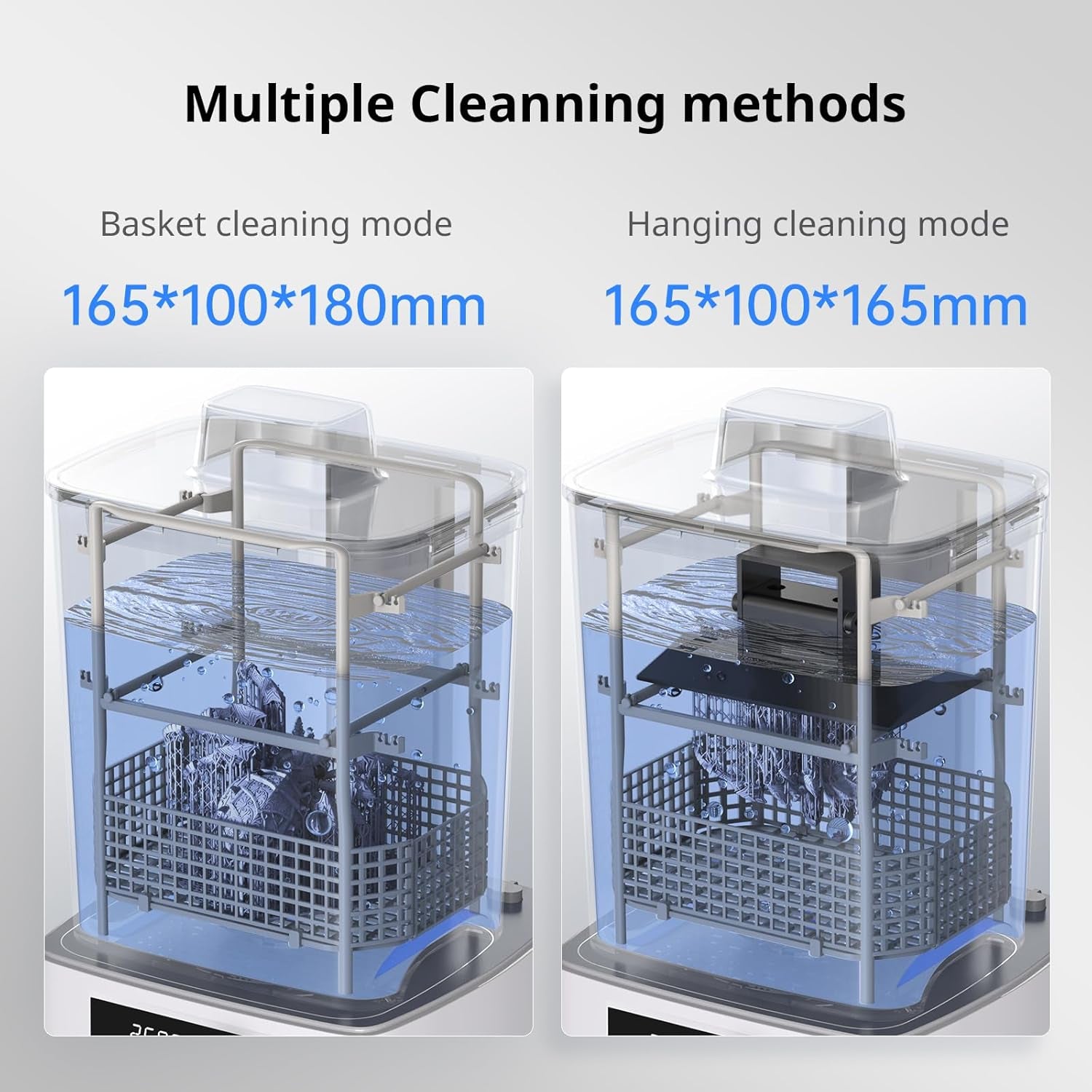Wash and Cure Station 3.0, Resin 3D Printer Post-Process for Most LCD/SLA/MSLA/DLP Resin Printer, Detergent Saving&Dual Cleaning and Curing Models
