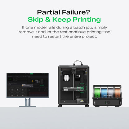 K2 SE 3D Printer, 500Mm/S High-Speed Printing, Support Multi Color 3D Printing Needs CFS, Solid Metal Build, Auto Leveling, Direct Drive Extruder, Quick-Swap Nozzle, 220×215×245Mm Print Size