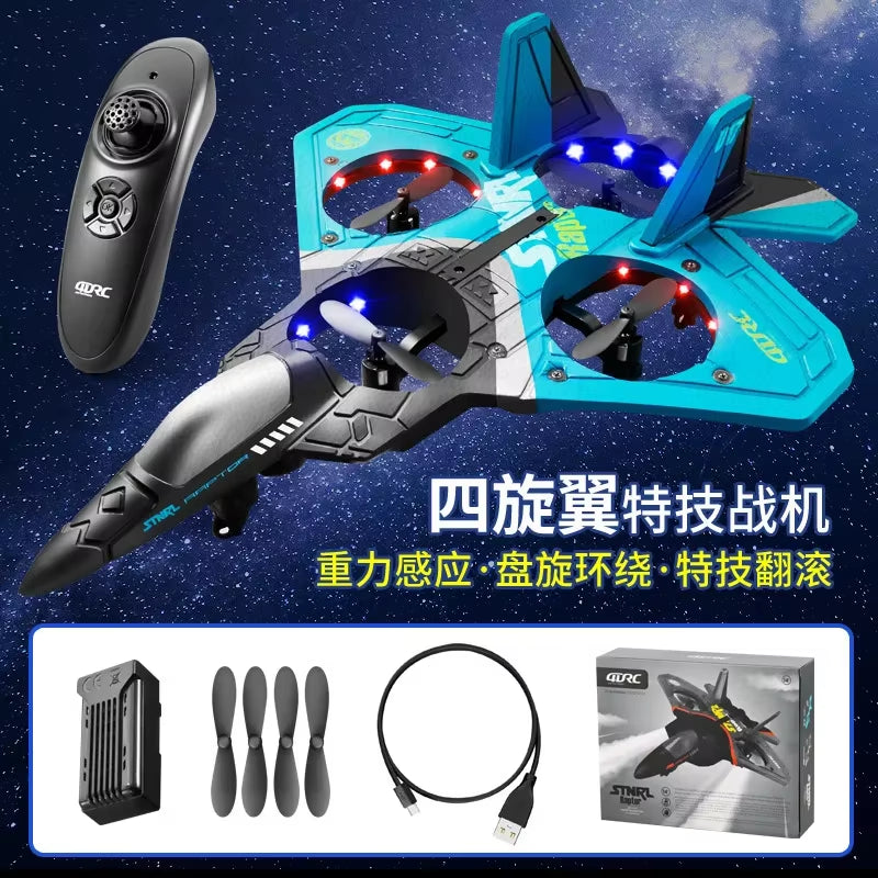 V17 RC Remote Control Airplane 2.4G Remote Control Fighter Hobby Plane Glider Airplane EPP Foam Toys RC Drone Kids Gift Rcplane
