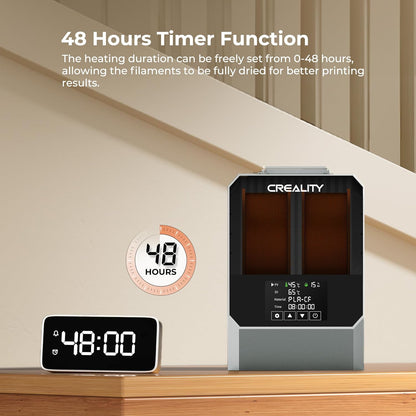 Filament Dryer Box,Dual-Spool  Space Pi Filament Dryer plus with 360° Fast Heating & PTC Heater,4" Touch Screen,Compatible Pla,Silk Pla,Abs,Petg,Tpu,Nylon,Asa,Pc,Pa & More